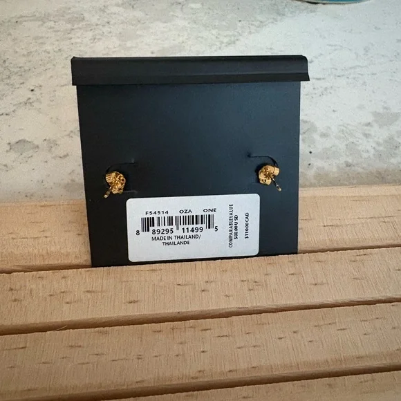 Coach Rhinestone Heart Drop Earrings - Picture 3 of 3